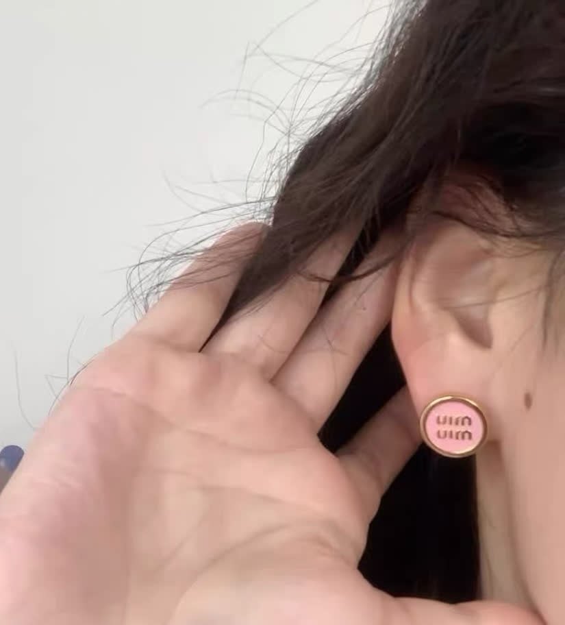 Miu Miu Logo Earrings